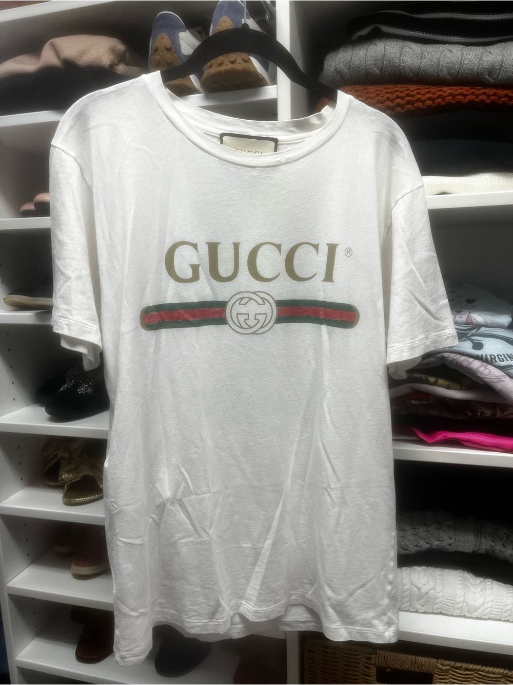 Gucci Distressed Logo T-Shirt